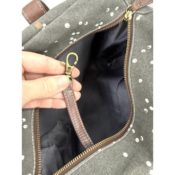 Maika Nochi Recycled Canvas Commuter Tote Bag Crossbody Strap Laptop Bag - Picture 10 of 16